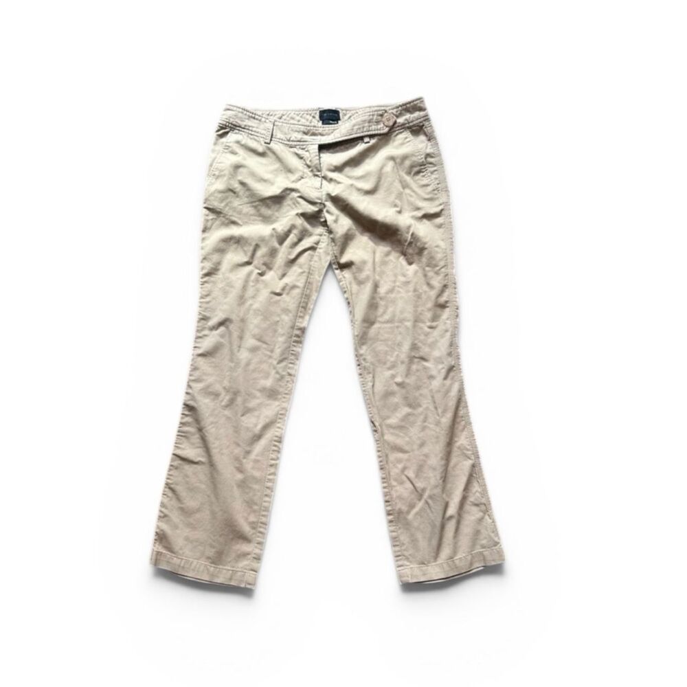 The Limited Women's Drew Fit Corduroy Pants Sz 12 Khaki Slim Fit 100% Cotton Y2K